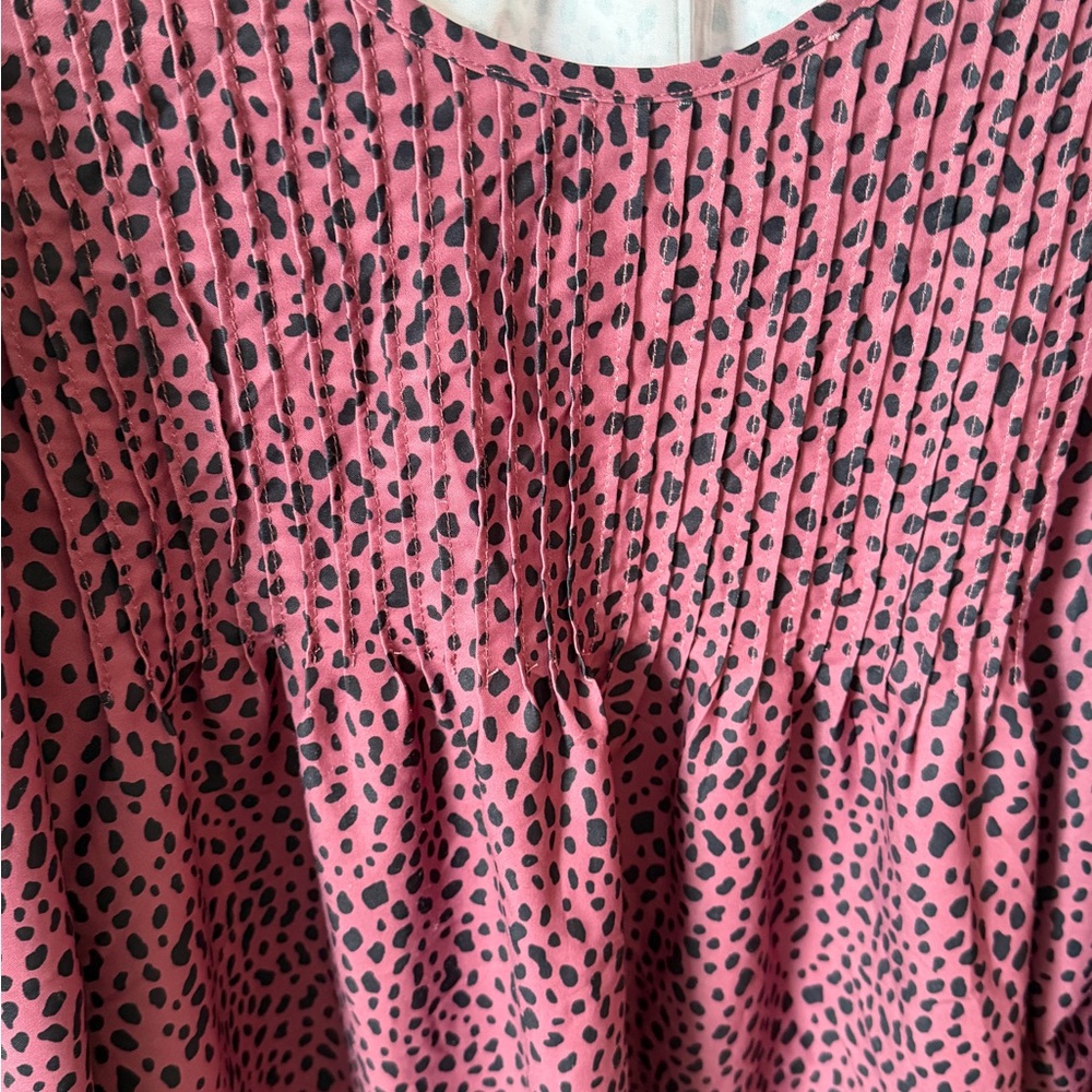 Bloom Chic Mauve Animal Print Blouse- 18/20 - Picture 3 of 4